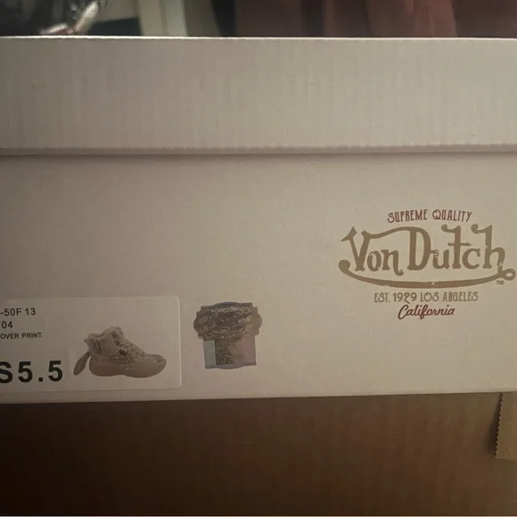 Von Dutch Pink High-Top Sneakers - Picture 8 of 8